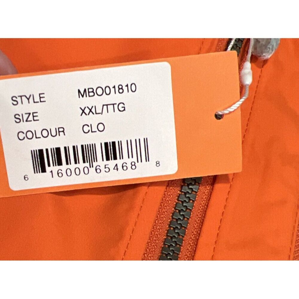 New Cutter & Buck Anderson Full Zip Jacket Orange‎ Wind Water Resistant XXL - Picture 4 of 6